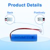 CWUU 3.7V 2600mAh Rechargeable Battery with XH-2.54 Plug for Electronic