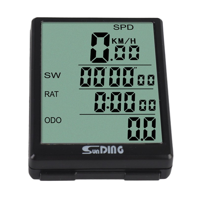 Bike Computer Wireless Bike Speedometer Water Resistant 3in LCD Screen