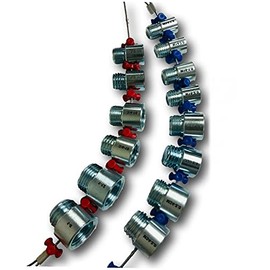 NewPrMScrews Pr-Mch Fastener Screw Bolt Nut Thread Measure Gauge Size Checker - Large Inch & Metric Set Kit #DR-D6572D Multicolor