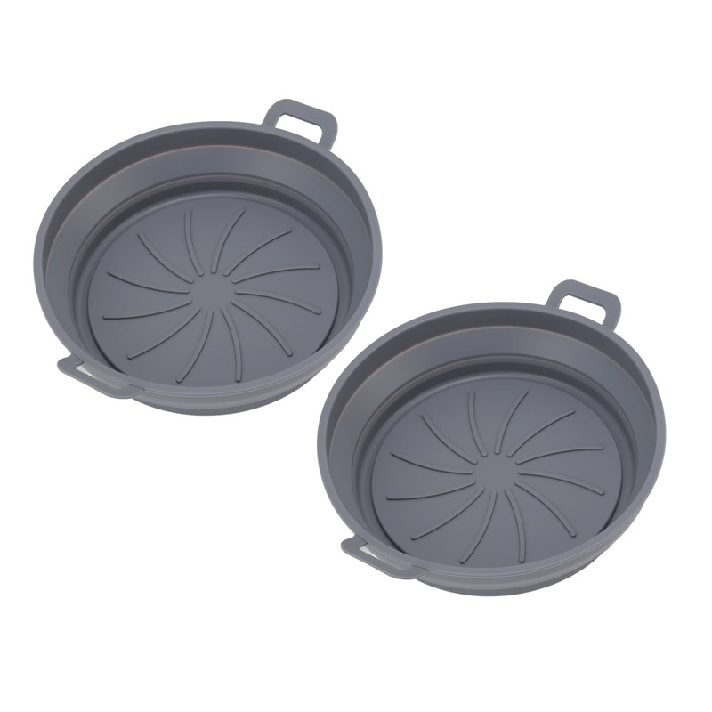 2 PCS Fryer Silicone Basket Nonstick Silicone Liners Fryer Pot