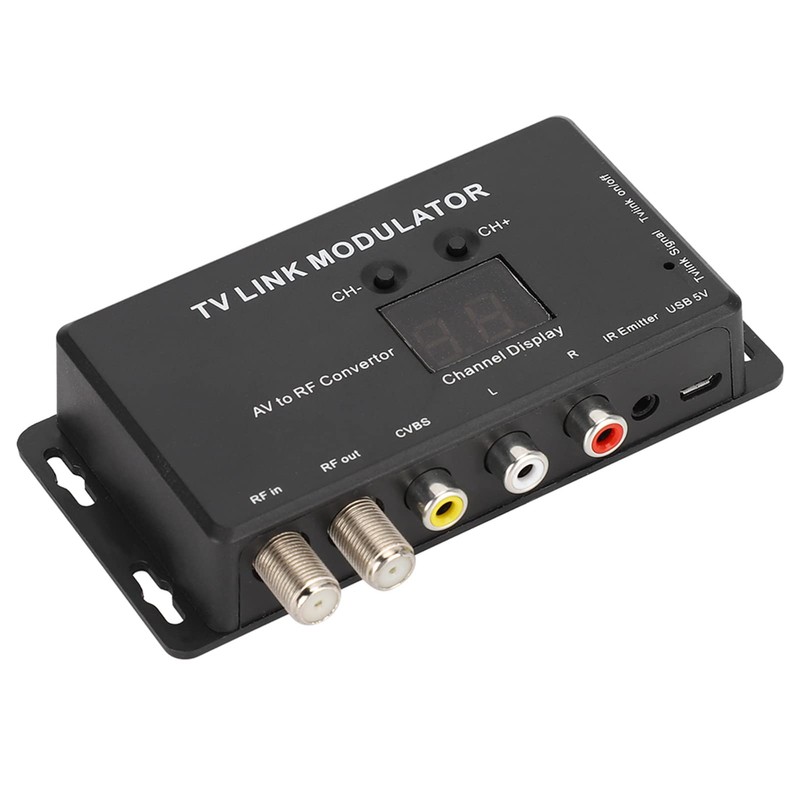 UHF Modulator TV LINK Modulator, AV to RF Converter IR