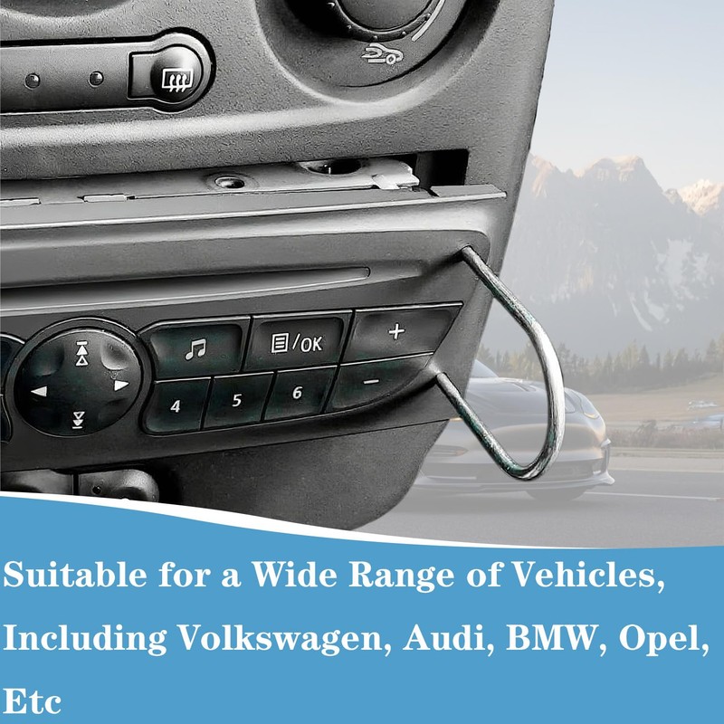 Car Radio Removal Tool, U & V Shape Car Stereo