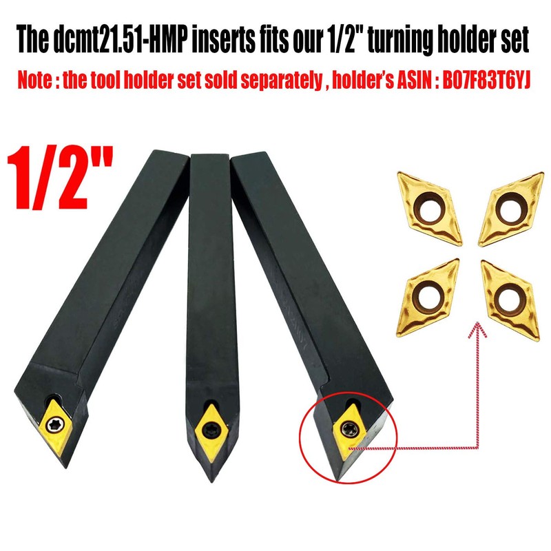 10 piezas DCMT21.51 inserto de carburo de tierra indexable para
