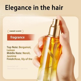 KOAHDE Haaröl, seidig, feuchtigkeitsspendend und stärkend, ätherisches Öl zur Behandlung, ätherische Pflege, weiches Pflegeöl, für trockenes Haar, 2 Stück