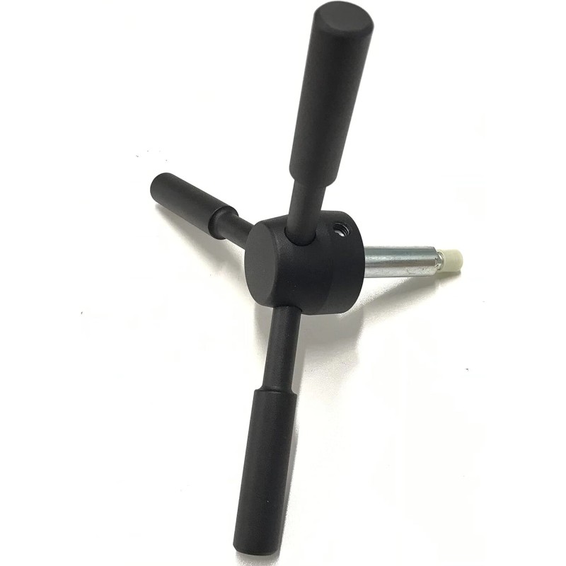 MOUNT 3 Spoke Gun Safe Handle Replacement Black Heavy-Duty Handle