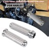 Unbranded 1" Electronic Throttle Handlebar Hand Grips For Harley Fat