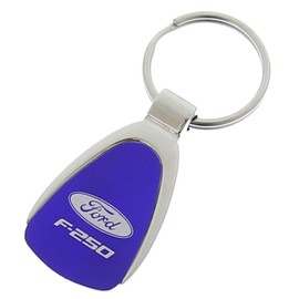 Au-tomotive Gold, Inc. Tear Drop Key Chain for Ford F-250 (Blue)