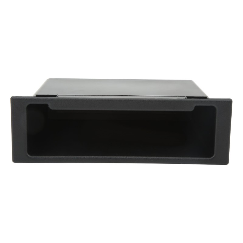 Car Stereo Radio Storage Box Black Large Storage Space Dash