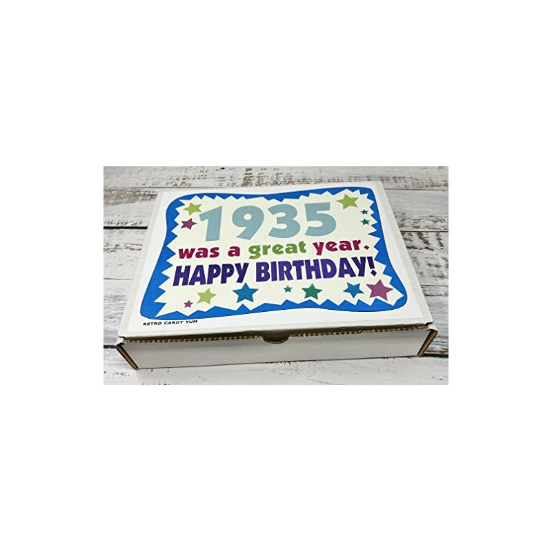 RETRO CANDY YUM ~ 1935 91st Birthday Gift Box of