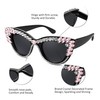 FEISEDY Retro Cat Eye Women Sunglasses Crystal Rhinestone Sparkling Bejewelled