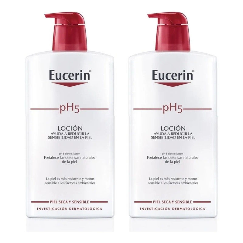 Eucerin pH5 Loción Corporal Hidratante, Protección Diaria, 1 L
