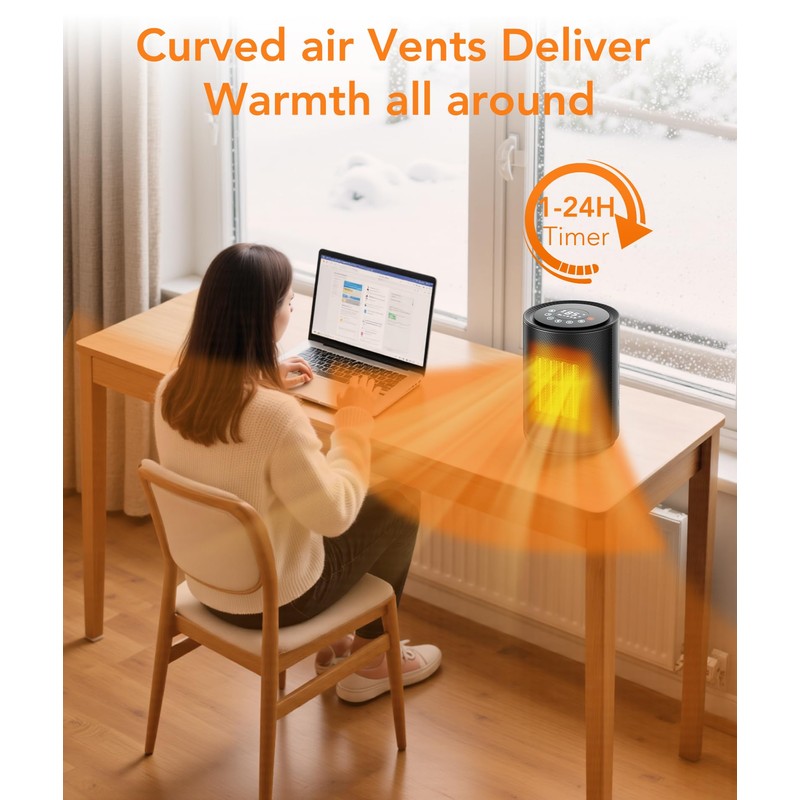 ZAFRO Space Heater for Indoor Use, Portable Electric Heaters with