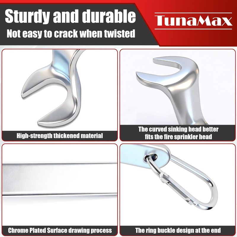 TunaMax Universal Fire Sprinker Head wrench for 1/2" Semi-recessed or