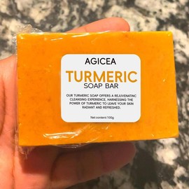 AGICEA Turmeric & Kojic Acid Brightening Soap, Kojic Acid Soap, Soap Body Care Body Wash Lemon Flawless Organic