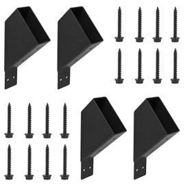 4 Pack 45-Degree Angle Support Bracket, Heavy Duty Pergola Brackets Fits 2 x 4 Inches Wood Posts, Ideal for Patios, Tree Houses, Cabins, Lawns, Yards