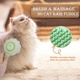 3PCS Cat Grooming Kit, Nail Clipper Trimmer with LED Light and Nail File, Brush for Shedding, Comb for Long Haired Cats, Pet Supplies and Essentials, Gifts for Cat Lover