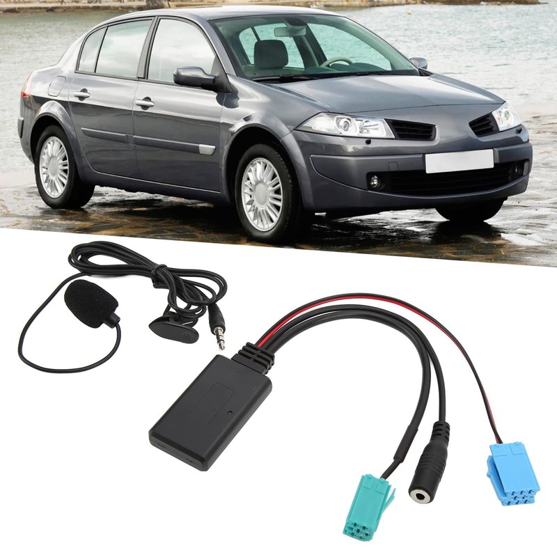 Longzhuo Bluetooth AUX IN Cable Auxiliary Input Adapter Hands-Free Microphone