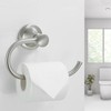BESy Brushed Nickel Toilet Tissue Paper Holder Brushed Nickel Bathroom