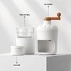 Portable Ice Crusher PP Manual Shaved Snow Cone Machine DIY