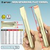 WEDO Non-Sparking Cold Chisel,Aluminum Bronze Flat Chisel,Blade 24mm,Wood Chisel,Length 250mm,DIN