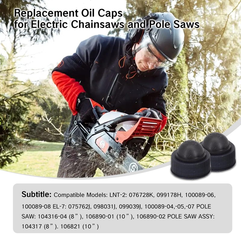 NIIIYTYB 2Pcs Chainsaw Bar Oil Cap Compatible with Pole Saws