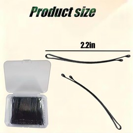 100 Pcs Curved Bobby Pins, 2.2 Inch Black Hair pins for Women and Girls