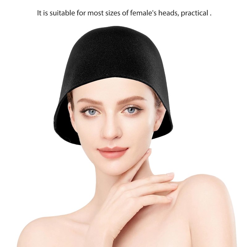 Baluue Wool Felt Sauna Hat, Russian Bath Cap for Women,