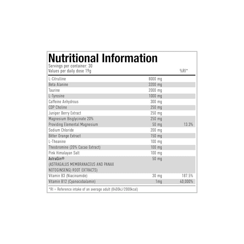 Per4m Pre Workout Powder 570g | Intense Pump, Sustained Energy