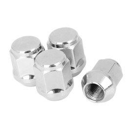 A ABSOPRO Set of 4 Chrome Wheel Lugs Nut M12 x 1.25 Cone Seat Tool for Car