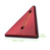 Woola Red Triangle Reflectors,4 Pack Trailer Triangle Reflector Reflective Warning