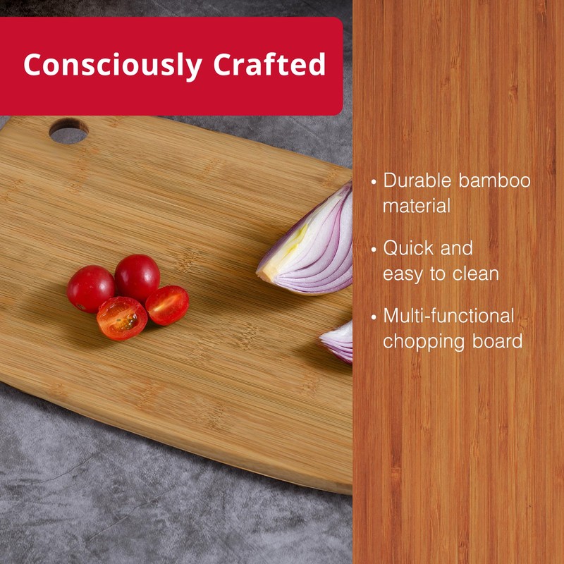 Bergner - Bamboo Cutting Board - Natural Wooden Chopping Board