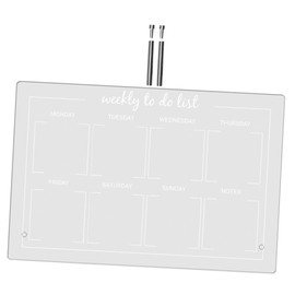 Operitacx 1 Satz Acryl Whiteboard für Tisch Transparentes Memo Board mit Abwischbarer Oberfläche für Planung und Notizen Werbenadeln und Stiften Langlebig und Praktisch