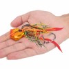4Pcs 65g Fishing Artificial Baits Silicone Skirts Lures with Hook