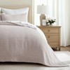EVERGRACE Cotton Gauze King Bedspread, Ultra Soft Prewashed Pick Stitch