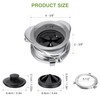 Garbage Disposal Flange, 3 Bolt Mount Stainless Steel Kitchen Sink