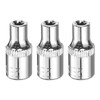 HARFINGTON 3pcs E-Torx Socket 1/4" Drive E5 Star Female Socket