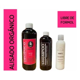 Kit Alisado Orgánico. Sin Formol. 1 Lt