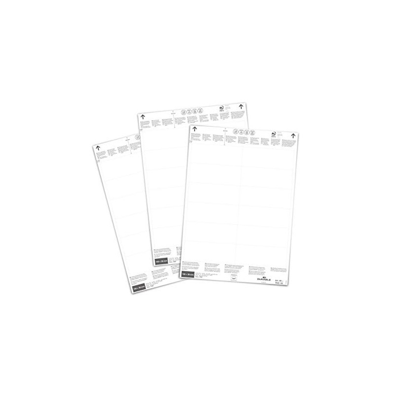 Durable Insert Labels 100 x 38 mm for Ticket Holders,