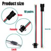 10 Pairs JST SM 3 Pin Connectors for WS2812B WS2811