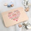 Spruchreif Wooden Breakfast Board "Wortherz Oma" | High-Quality UV Print