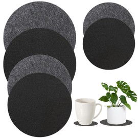 Plant Coaster Mat, 6PCS 3 Sizes Round Felt Plant Saucers for Indoors Plant Reversible Absorbent Waterproof Fabric Plant Pot Saucers for Gardening Outdoor Pots, DIY Craft Supplies(4”, 6”, 8”)