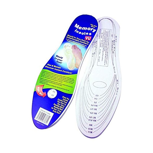 New Pair Unisex Memory Foam Shoe Insoles Foot Care Comfort Pain Relief All Size