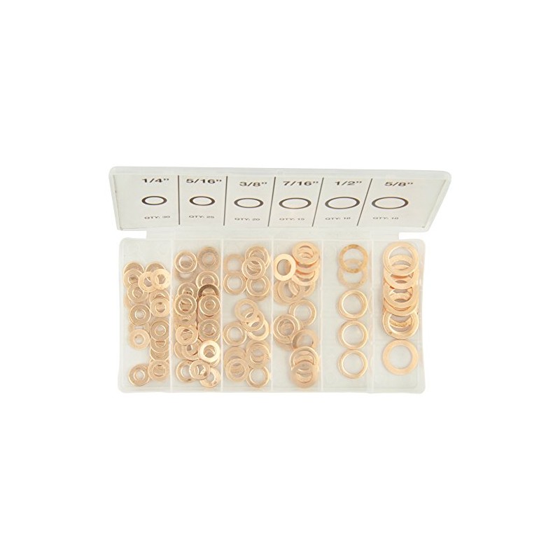 ATD Tools 359 100-Piece Copper Washer Assortment
