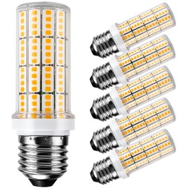 RIUVAO LED Light Bulb 200W Equivalent 2500 Lumen Super Bright 3000K Daylight White 20W Led Bulb E26/E27 Medium Base for Home Garage Warehouse Indoor Outdoor Led Corn Light Bulb Pack of 6