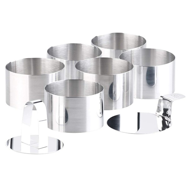 Rosenstein & Sons dessert rings: 6 dessert / food rings,