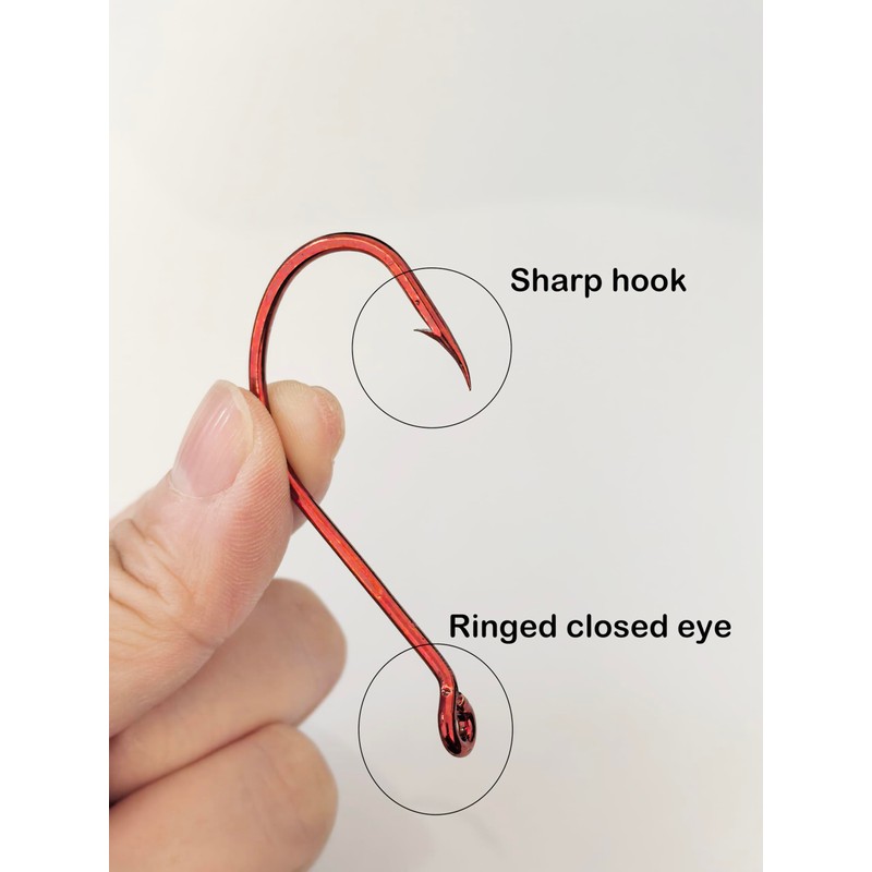 Laxygo Octopus Beak Offset Fishing Hooks Froged Sport Circle Hooks