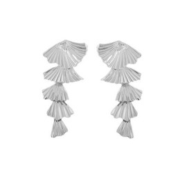 Gold Shell Dangle Earrings for Women Seashell Drop Dangle Earrings Beach Earrings Hypoallergenic Earrings Summer Jewelry Gifts for Women (Silver)