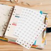 2500 Pack Self-Adhesive Hole Reinforcement Stickers, 1/4" Diameter Hole Punch