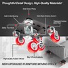 MYUEA Furniture Dolly 5 Wheels Heavy Duty with Removable Side