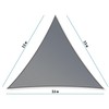 Toboli Triangular Awning 2.5 x 2.5 x 3.5 m Windproof